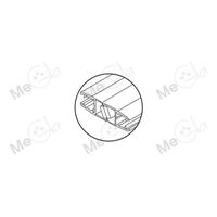 ПВХ-профиль магнитный стекло-стекло HDL-209W/10/2200 - изображение 1 | Megla