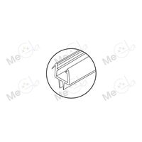 ПВХ-профиль стекло-пол HDL-206/10 - изображение 1 | Megla