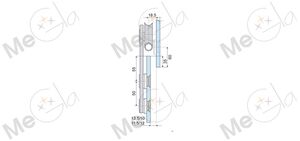 Каретка для раздвижной трубы HDL-821B/A - изображение 2 | Megla