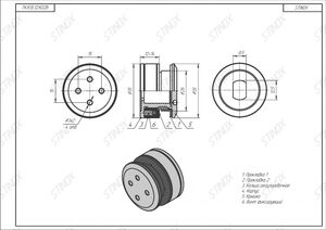 Коннектор точечный TK.R35.12.K02B-201 - изображение 3 | Stinox