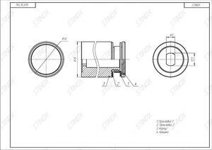 Коннектор точечный TK.L35.45.K15-316 - изображение 3 | Stinox