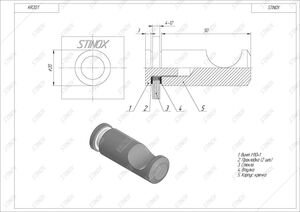 Полотенцедержатель для стекла KR20.1-201 - изображение 3 | Stinox