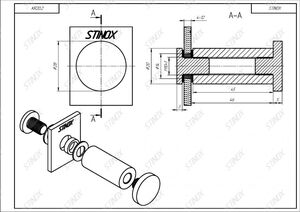 Полотенцедержатель для стекла KR20.2-304 - изображение 3 | Stinox