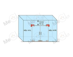 Фитинг угловой для импостных конструкций левый HDL-141 L - изображение 2 | Megla