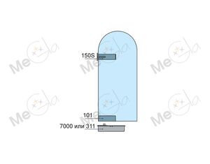 Петля для арочной межкомнатной двери 150S - изображение 4 | Megla