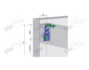 Комплект раздвижной системы для душевой кабины "стекло/стена". 60.6000.95 VМ - изображение 5 | Megla