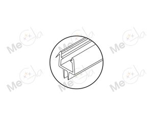 ПВХ-профиль стекло-пол HDL-206/10 - изображение 1 | Megla