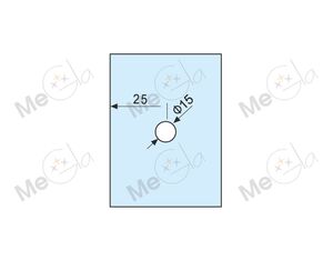 Угловой стабилизатор стена-стекло 90° HDL-374RO - изображение 2 | Megla