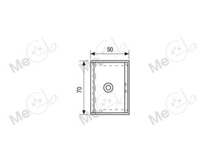 Угловой стабилизатор стена-стекло 90° HDL-374RO - изображение 3 | Megla